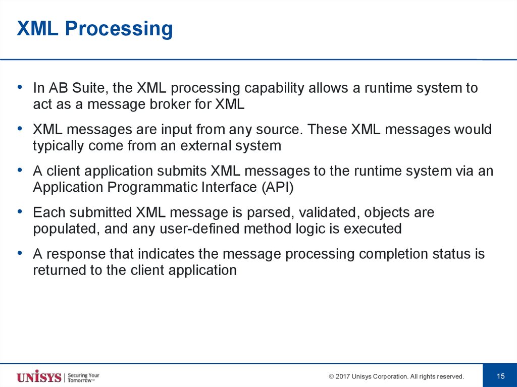 XML Processing