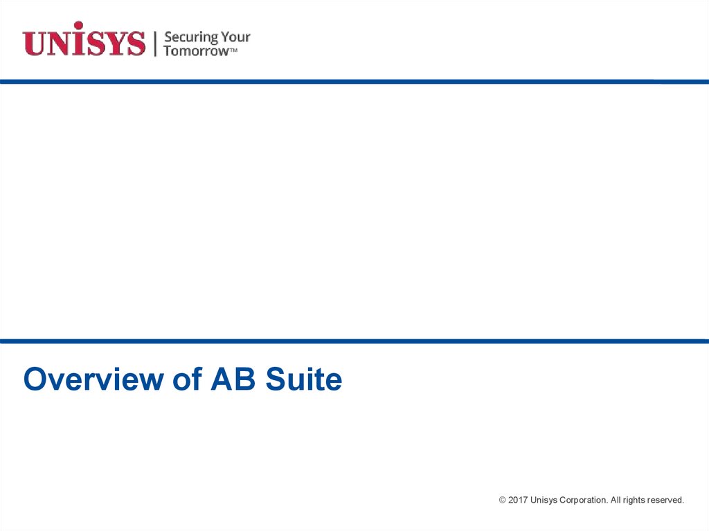 Overview of AB Suite