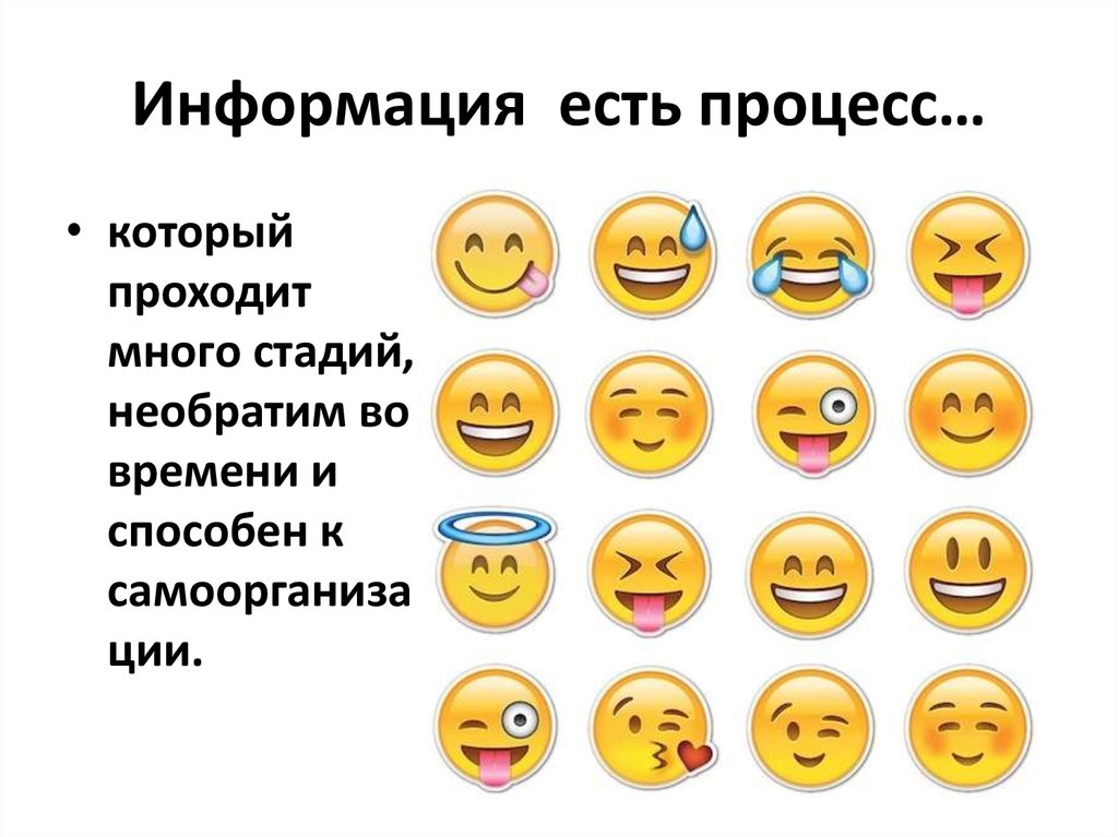 Информация есть процесс…