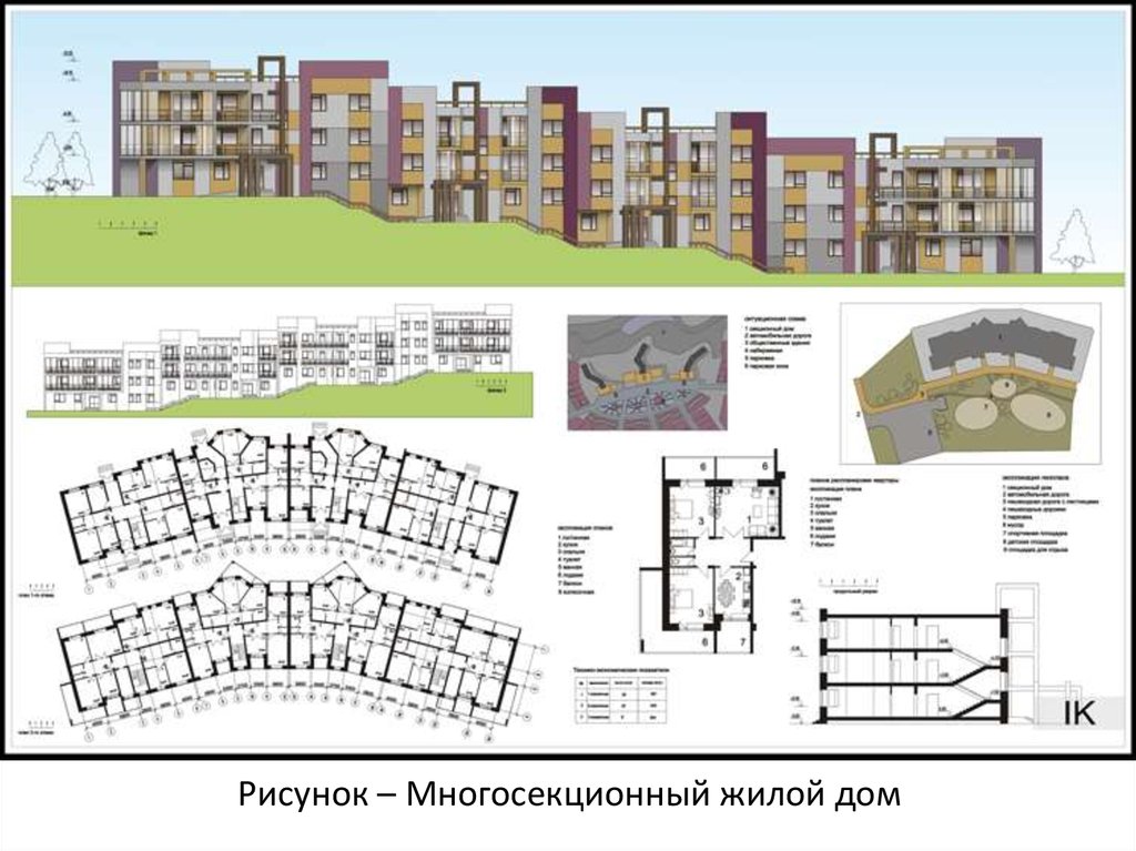 Секционный дом проект