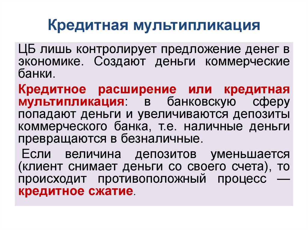 Кредитный мультипликатор