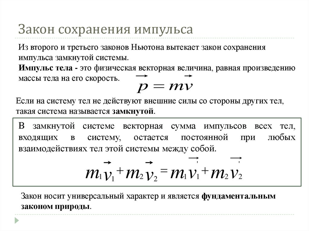 Формулировка закона сохранения импульса. Закон сохранения импульса формула и формулировка. Закон сохранения импульса замкнутой системы формула. Закон сохранения импульса формула и формулировка физика. Закон сохранения импульса материальной точки формула.