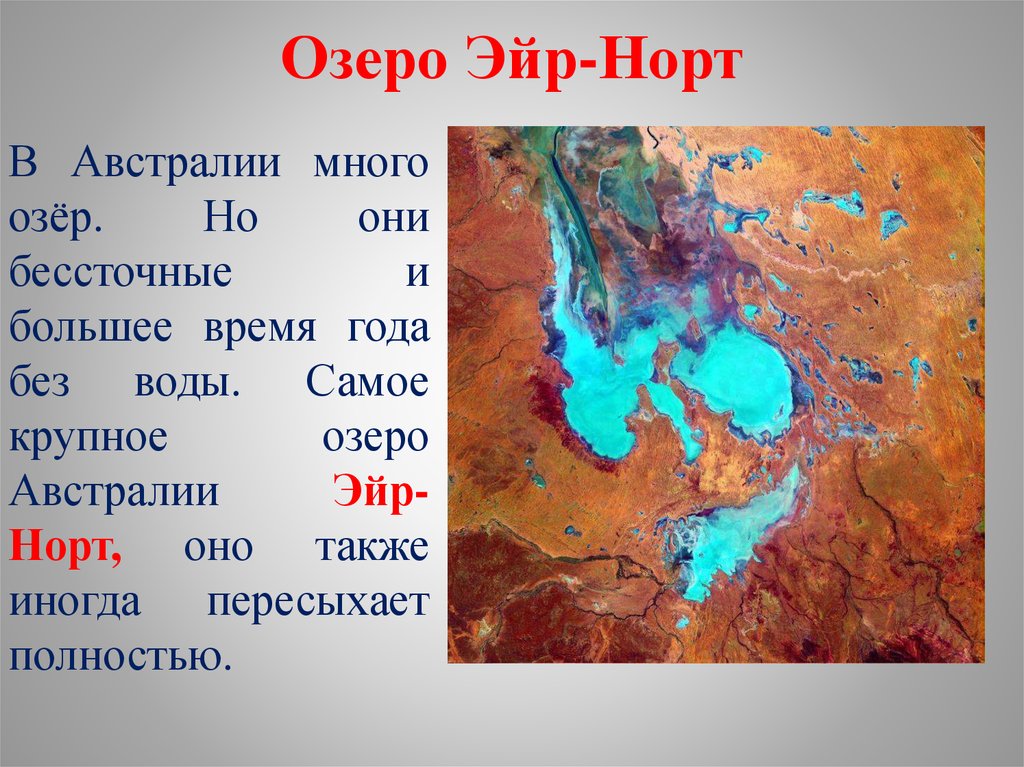 Озеро эйр находится в. Озеро Эйр Норт. Реки и озера Австралии. Крупнейшее озеро Австралии. Эйр Норт Австралия.