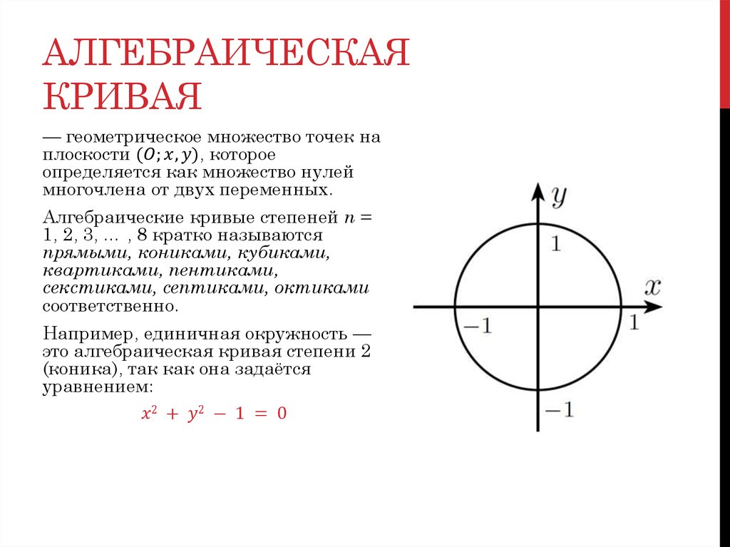 Алгебраическая геометрия