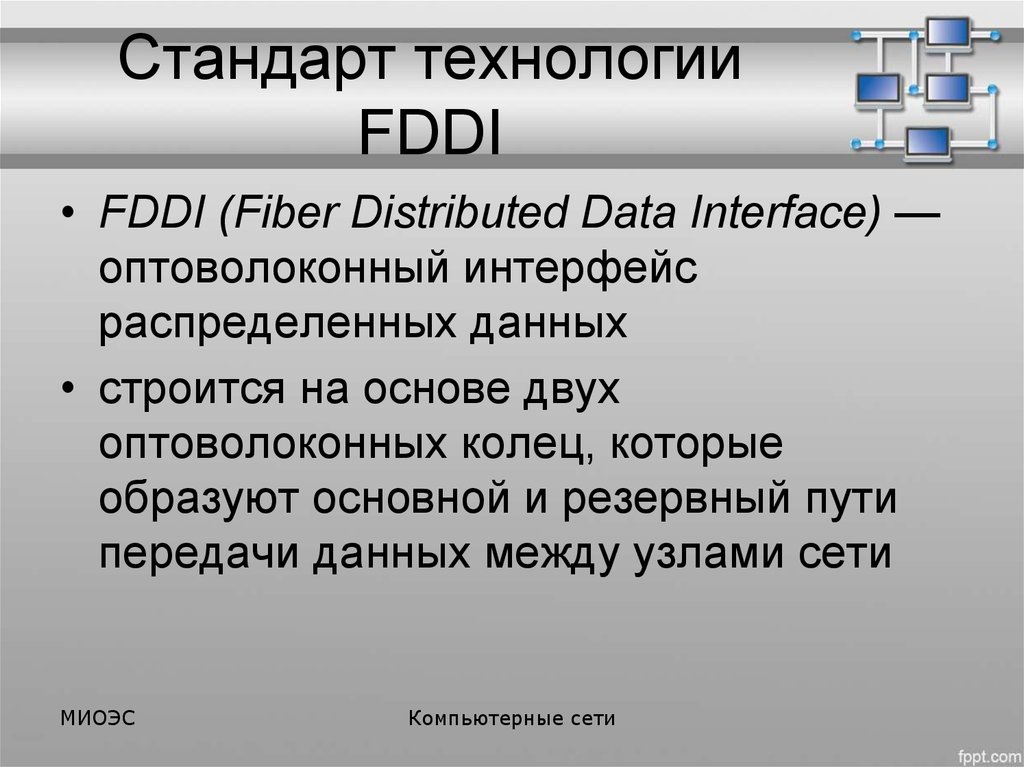 Стандарт технологии FDDI