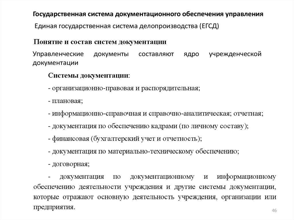 Документирование управленческой деятельности презентация