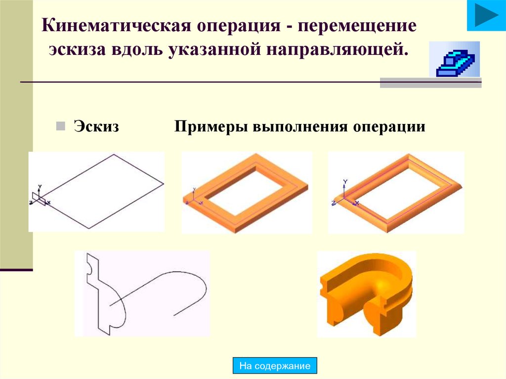 Требование к эскизу траектории при кинематической операции