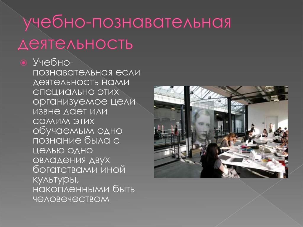 учебно-познавательная деятельность