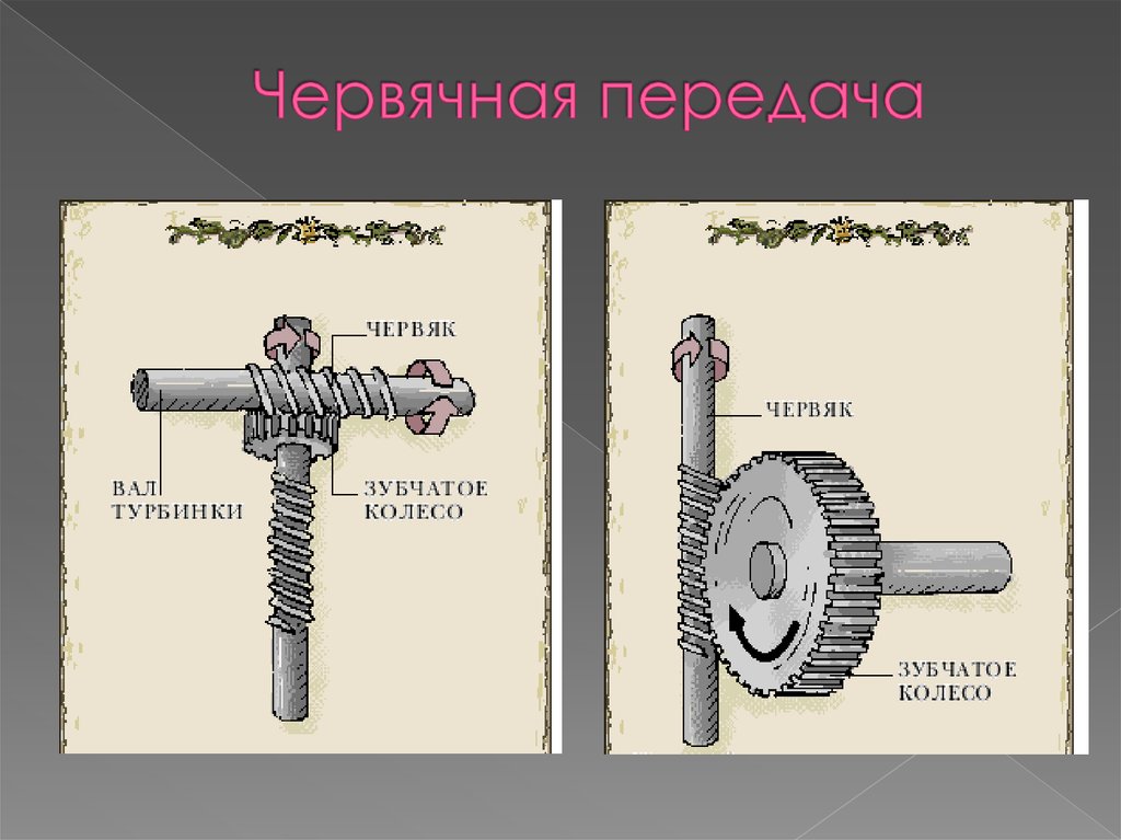 Червячные передачи техническая механика презентация