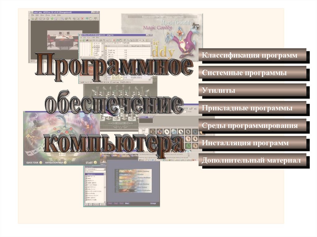 Программное обеспечение компьютера - презентация онлайн