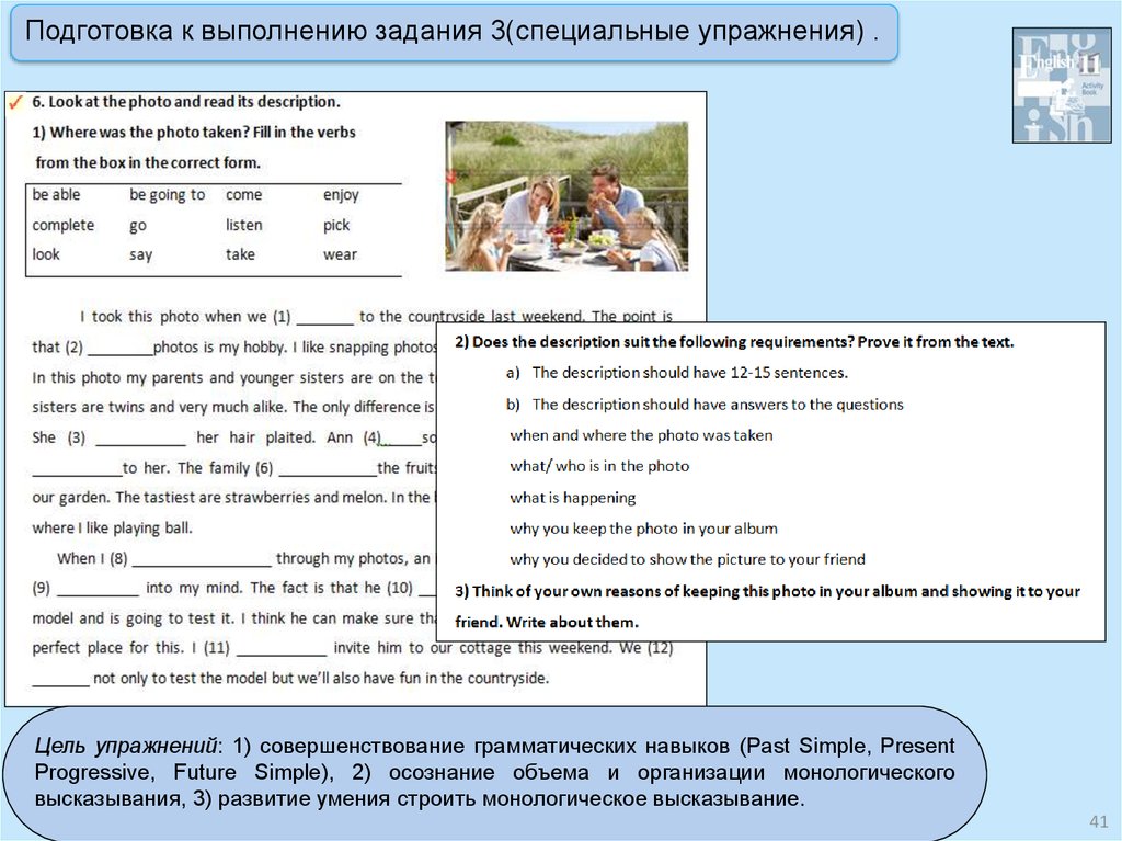 Монологическое высказывание образец