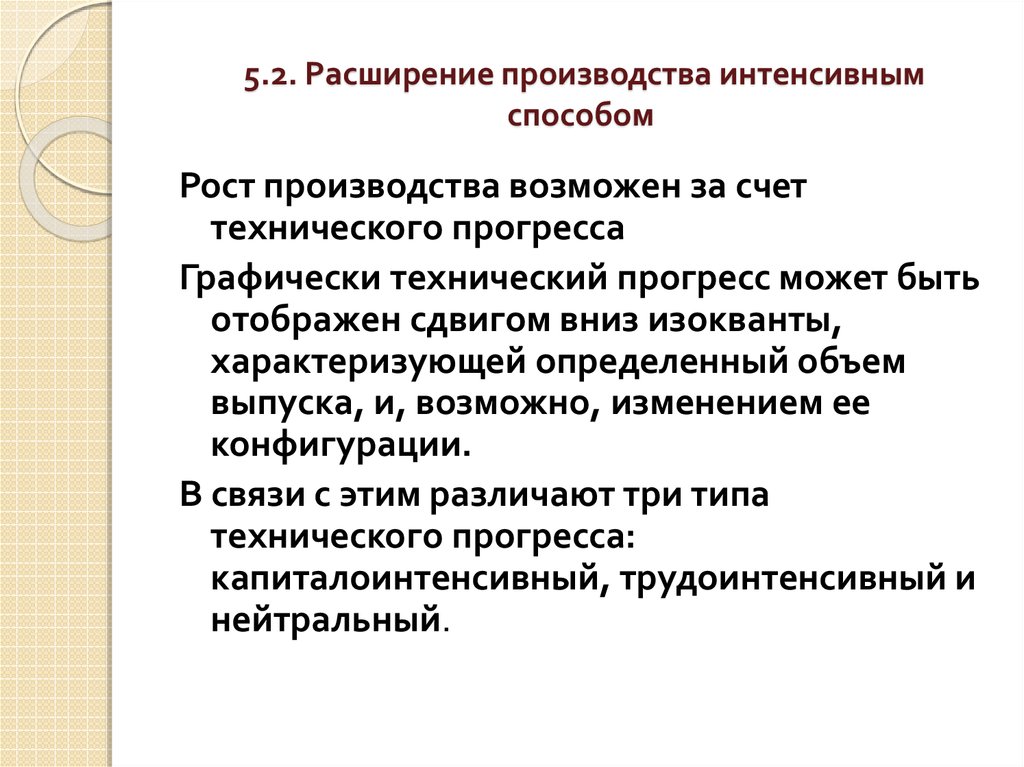 Расширение производства товаров и услуг