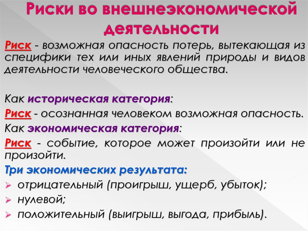 Внешняя деятельность человека