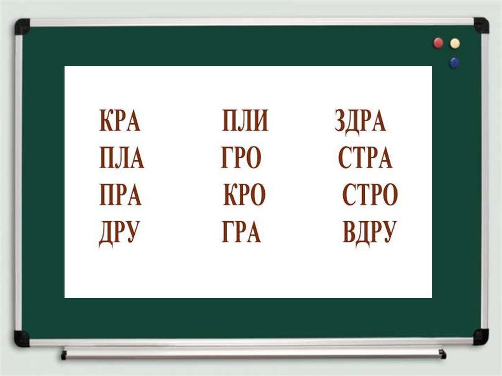 Подбери к каждой слоговой схеме подходящие слова