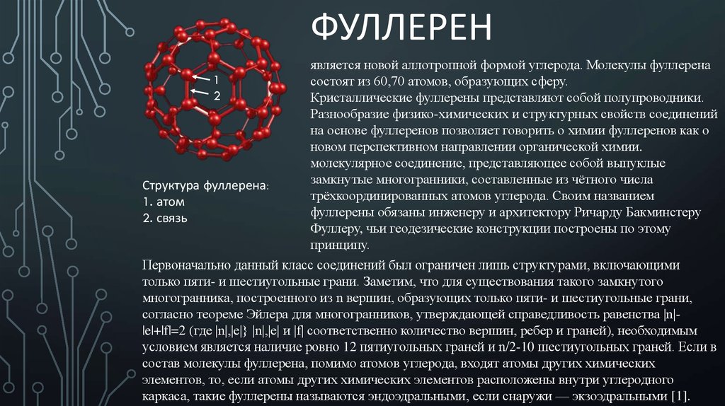 Презентация на тему фуллерен по химии