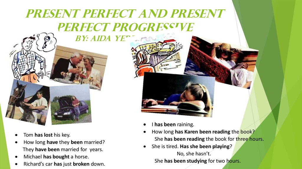 Present perfect progressive презентация