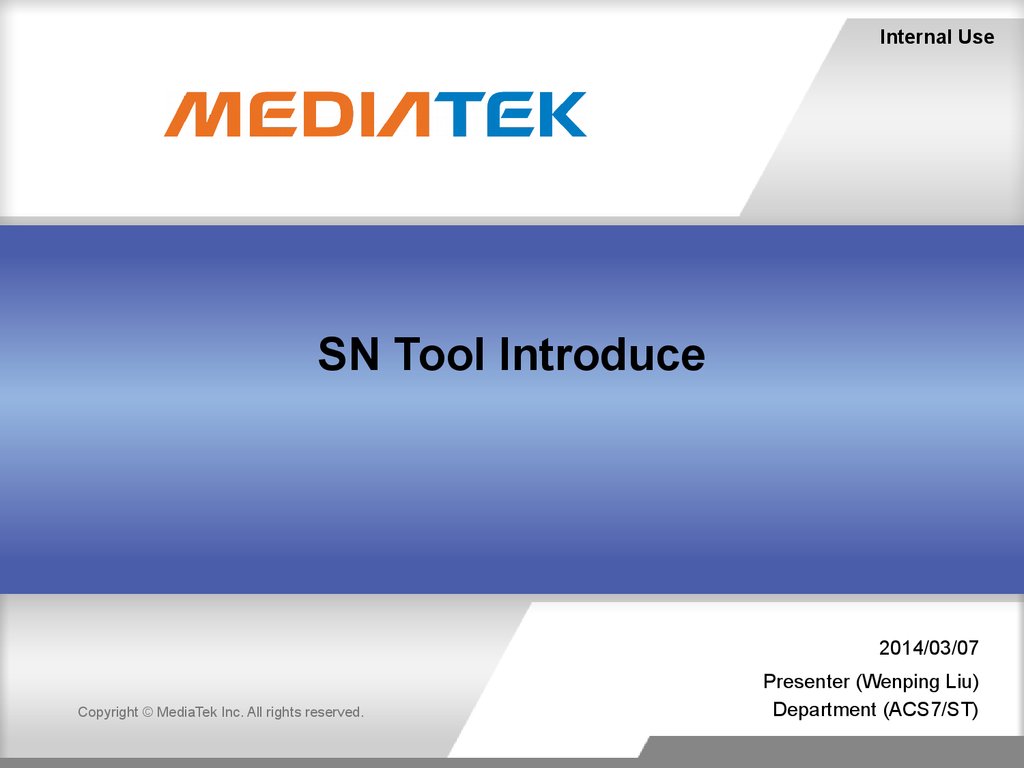 SN Tool Introduce