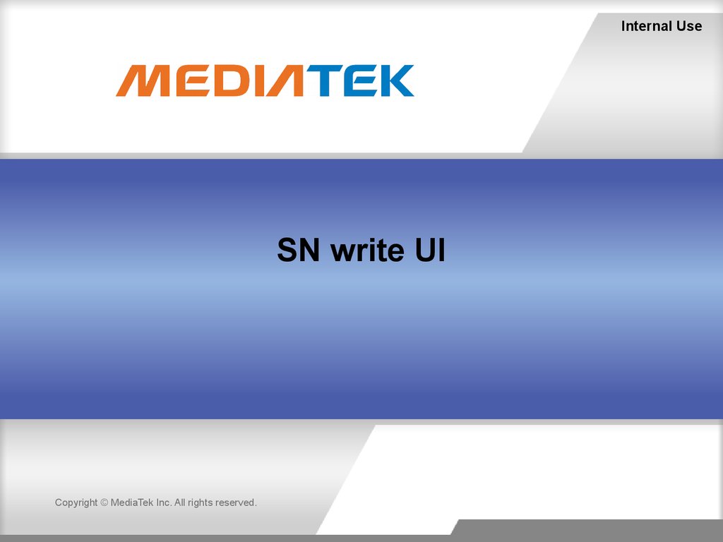 SN write UI