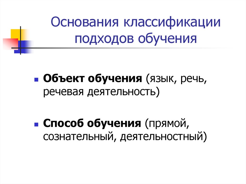 Объект обучения это. Подходы к классификации. Образование прямой. Вопросы образования на прямой