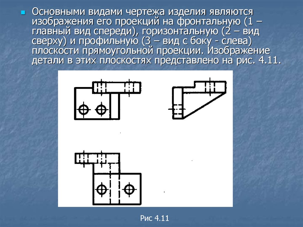 Как располагаются виды на чертеже