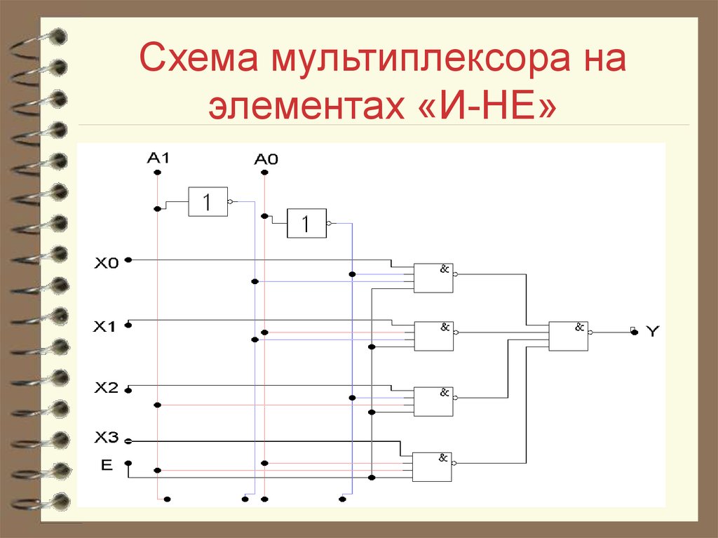 Одноразрядный мультиплексор схема