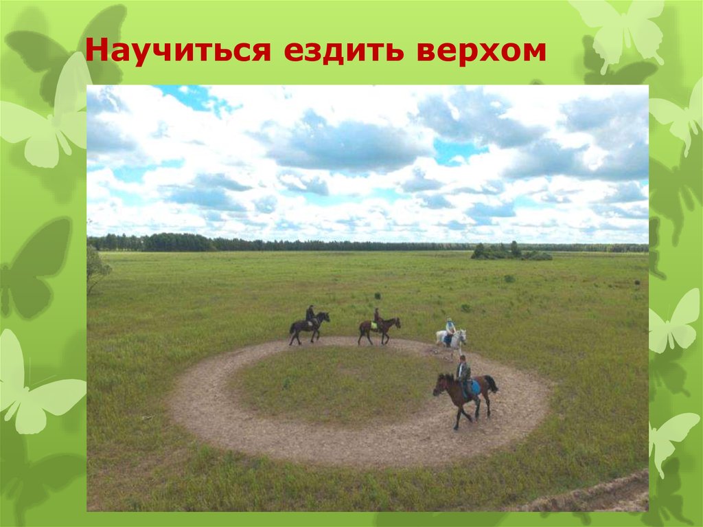 Научиться ездить верхом