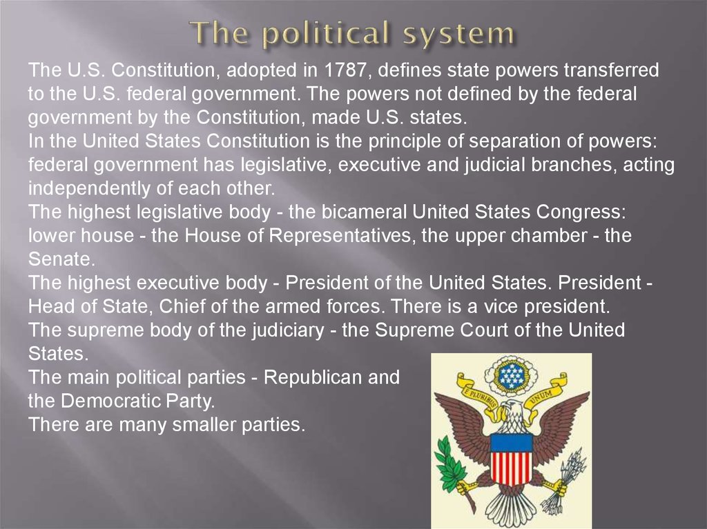 Us political system