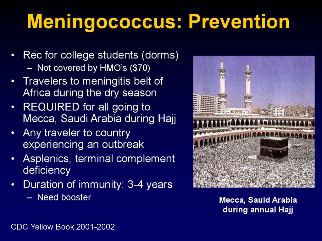 Meningococcus: Prevention