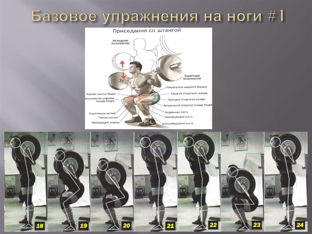 Базовое упражнения на ноги #1
