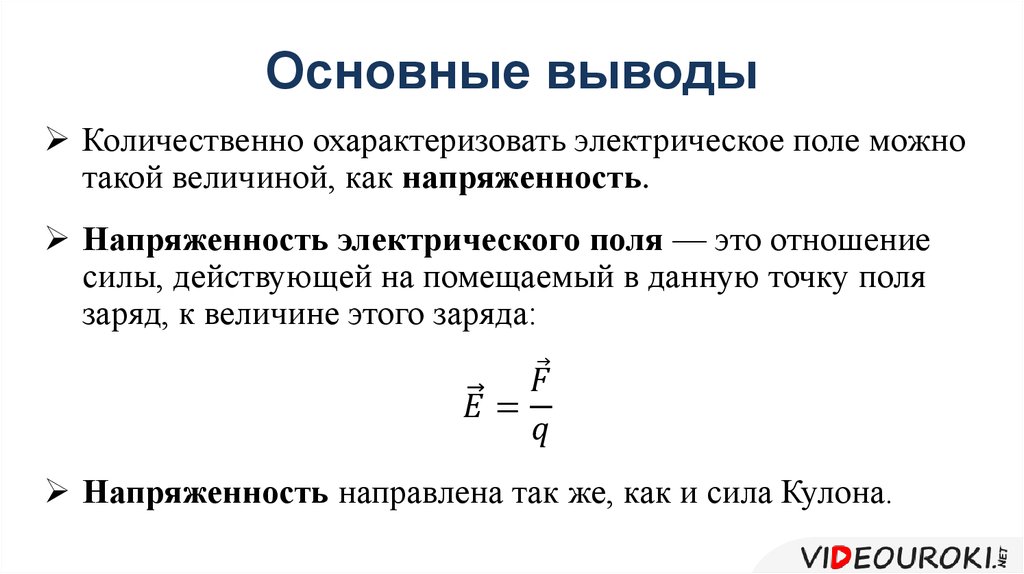 Основные выводы