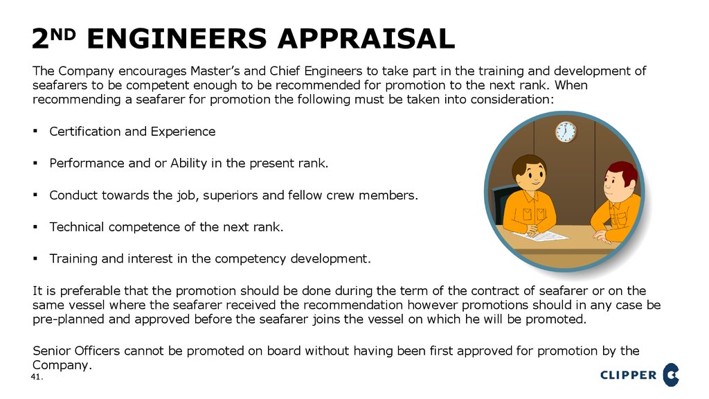2nd Engineers Appraisal