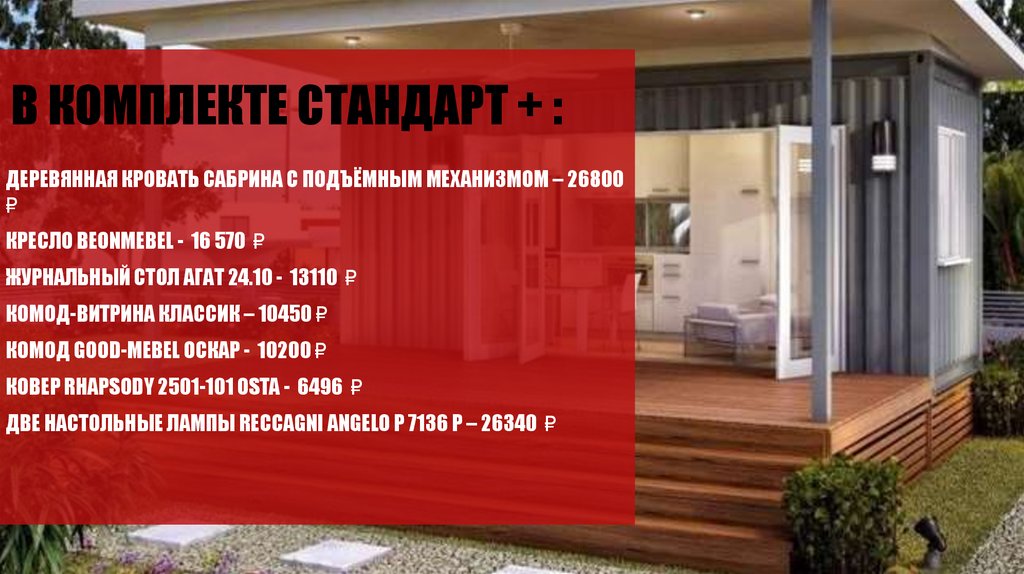 в комплекте Стандарт + :