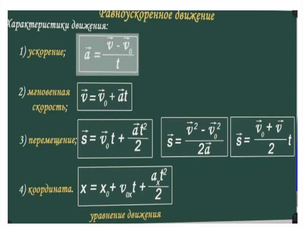 Проект равноускоренное движение