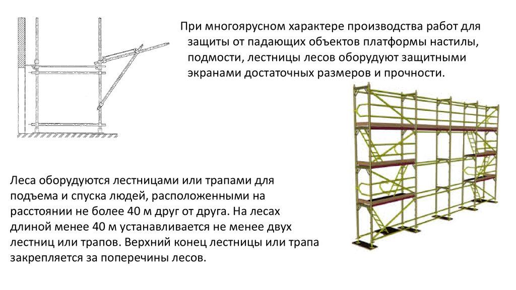 Строительные леса инструкция