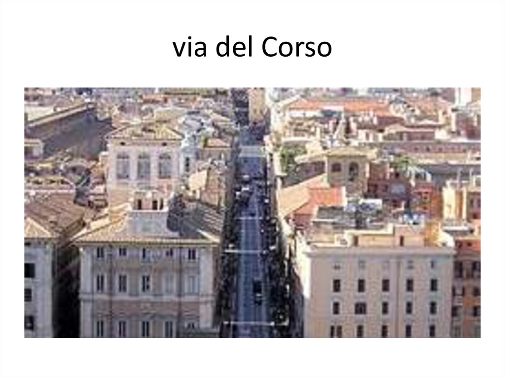 via del Corso