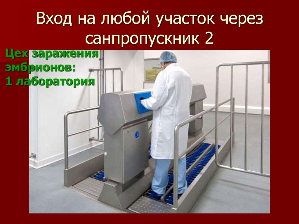 Вход на любой участок через санпропускник 2