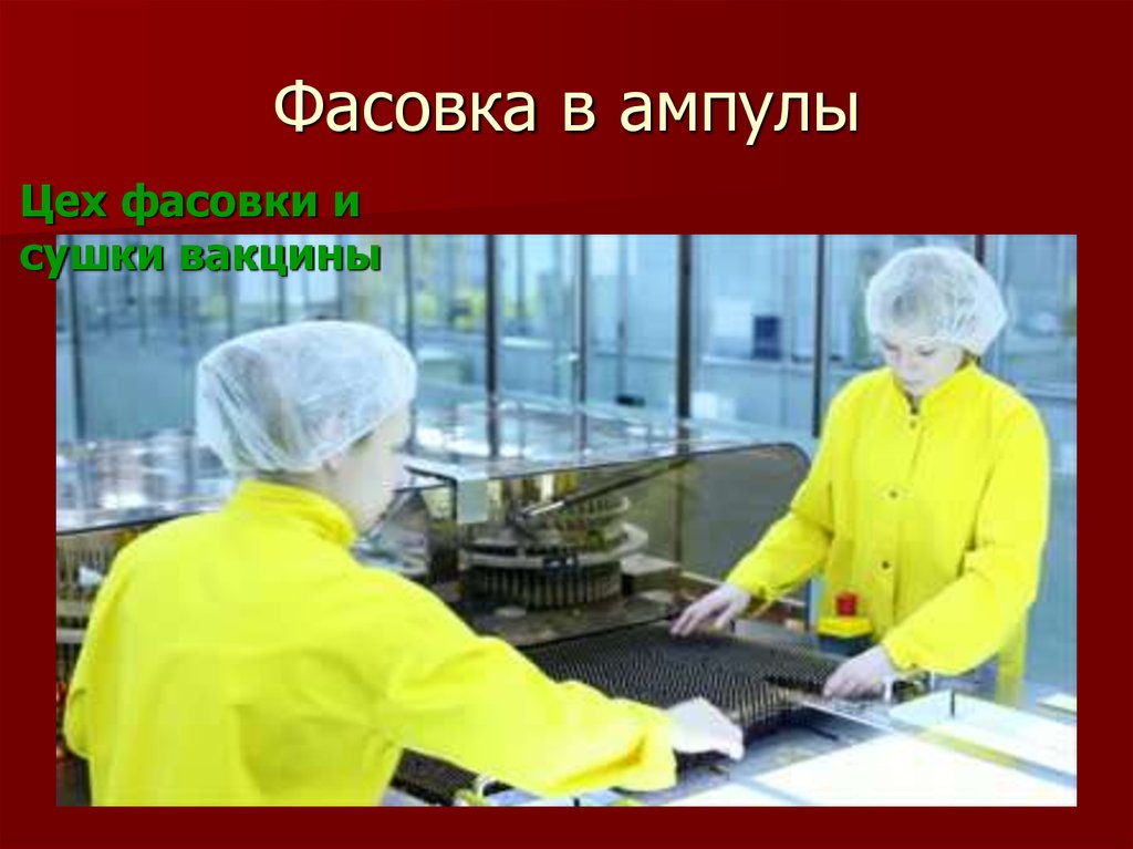 Фасовка в ампулы