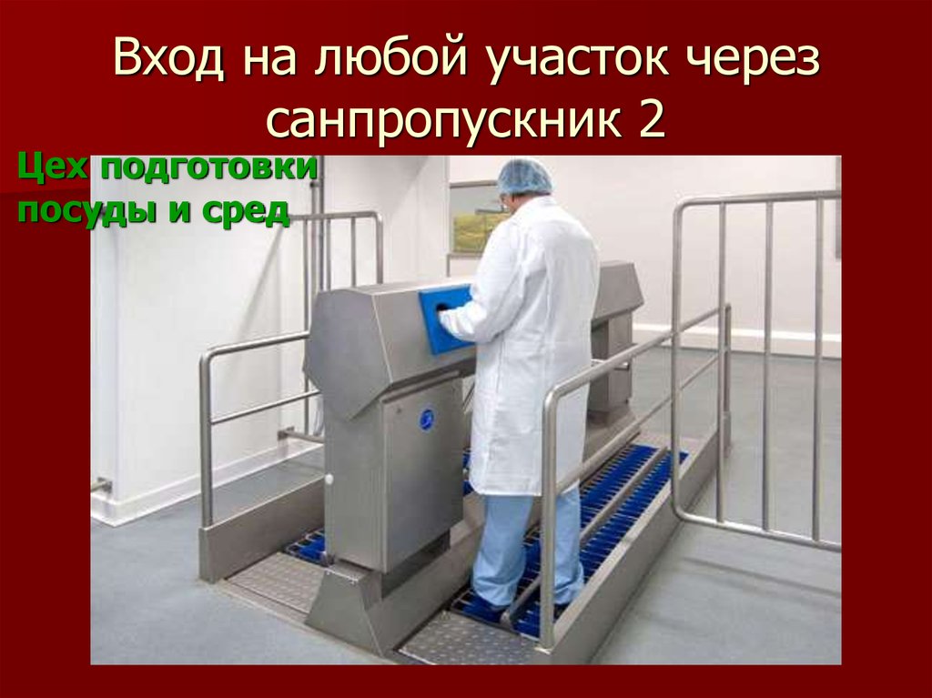 Вход на любой участок через санпропускник 2