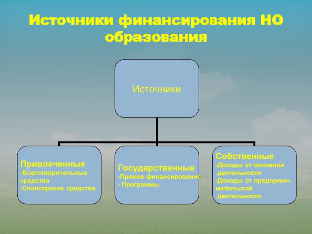 Источники финансирования социального проекта