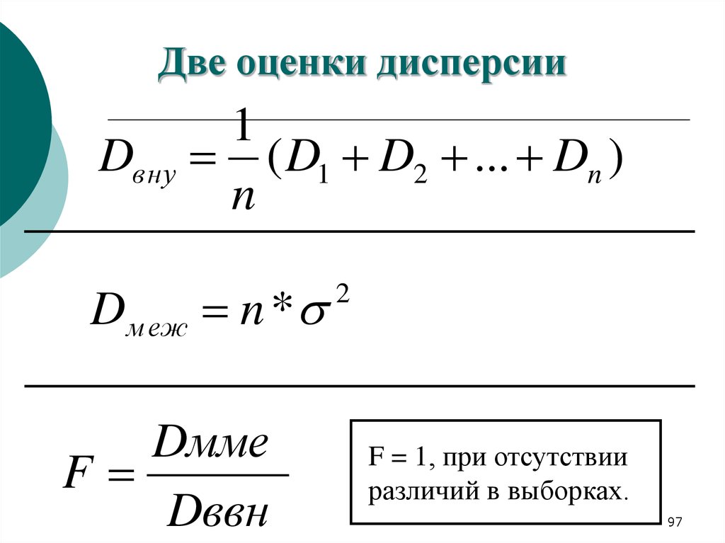 Оценить 2. Алгоритмы оценки дисперсии. Статистическая значимость различий дисперсий. Различия между дисперсиями двух выборок. Оценить x+2.