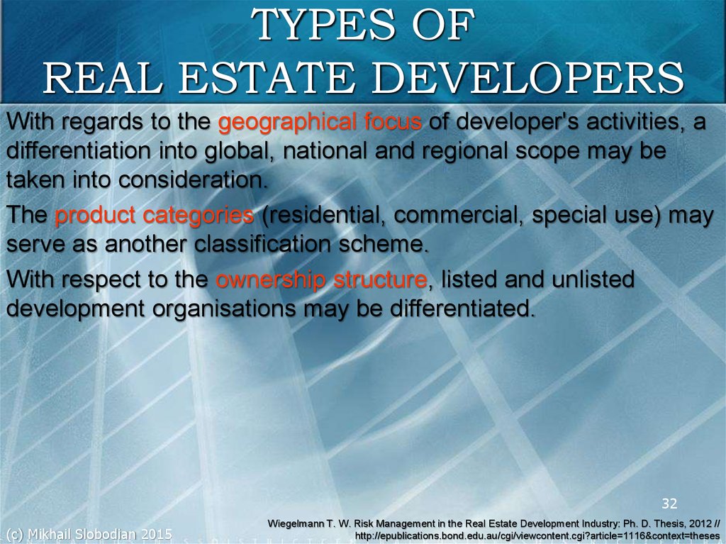 An Introduction To Risk Management In Real Estate Development Online 