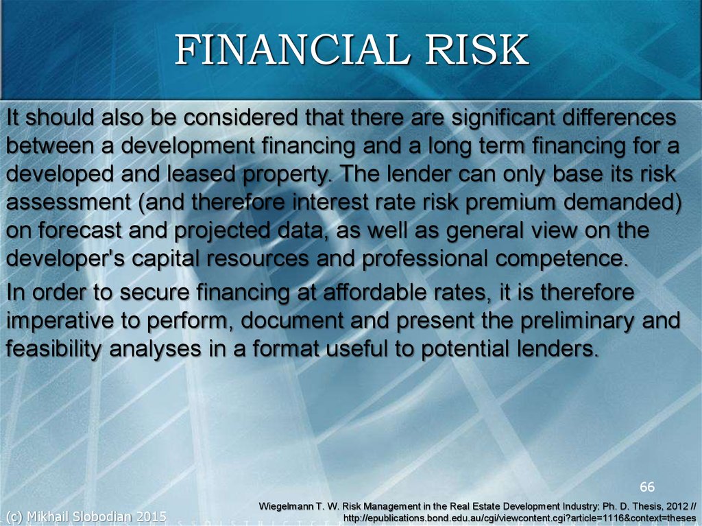 FINANCIAL RISK
