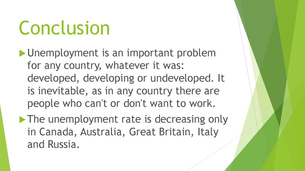 unemployment rate conclusion essay