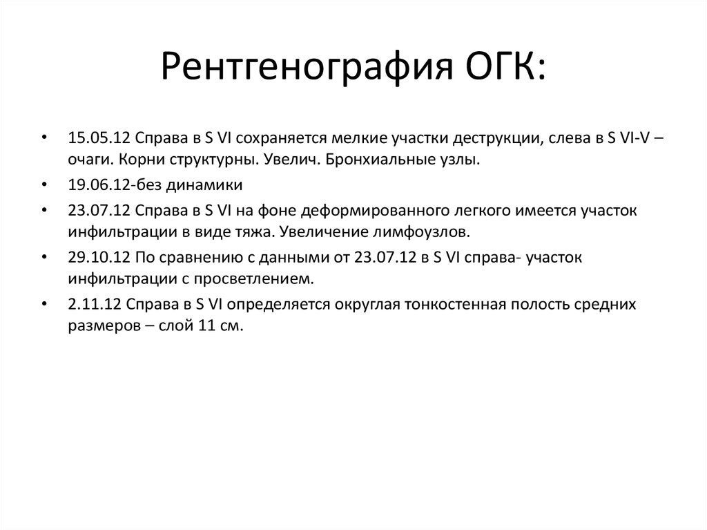 Рентгенография ОГК: