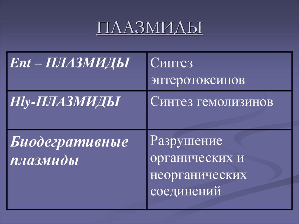 ПЛАЗМИДЫ