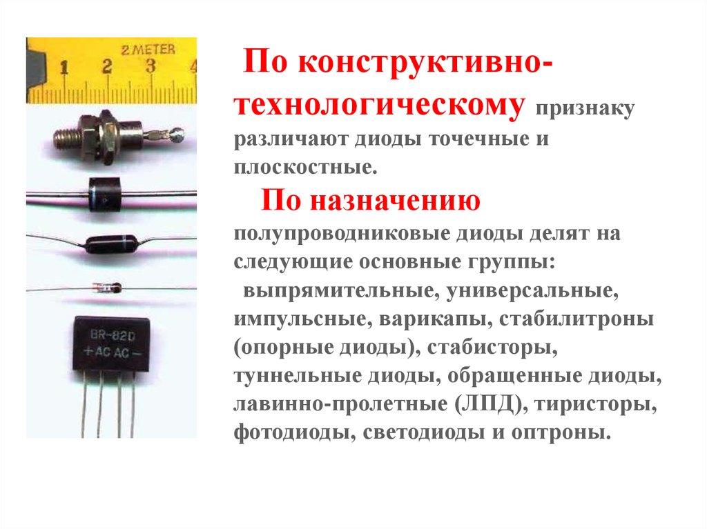 Диоды малой мощности. Варикап стабилитрон полупроводниковые диоды. Диод стабилитрон светодиод. Схема включения полупроводникового диода. Характеристики, параметры, обозначение и маркировка диодов.