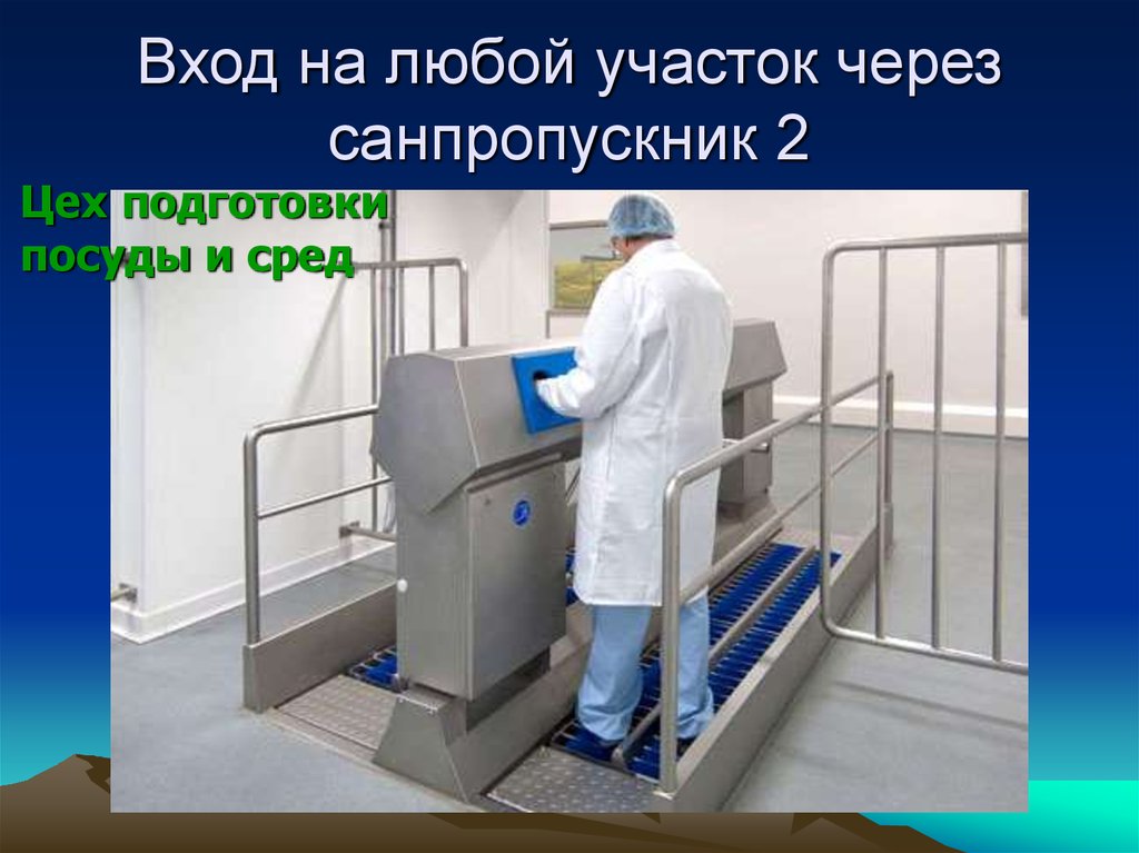 Вход на любой участок через санпропускник 2