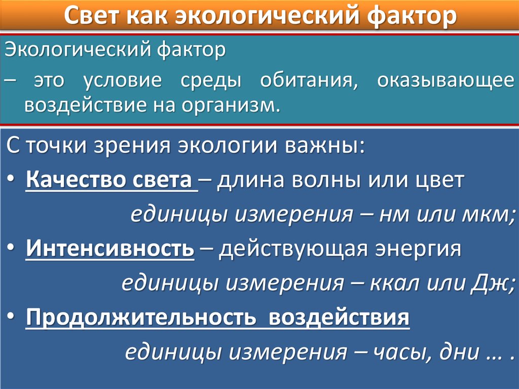 Абиотические факторы в жизни растений. Свет как экологический фактор. Характеристика света как экологического фактора. Освещенность как экологический фактор. Свет как фактор среды.