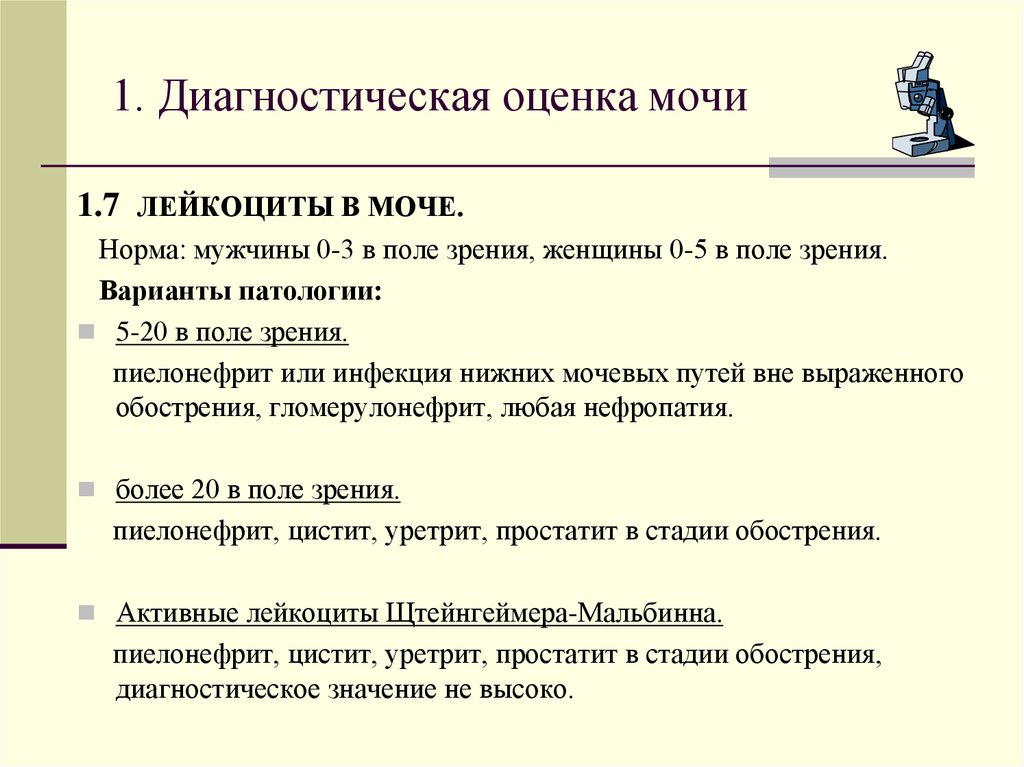 Диагностическая оценка. Лейкоциты в моче 1/2 поля зрения. Лейкоциты в поле зрения в моче. Лейкоциты в поле зрения в моче норма. 10-12 Лейкоцитов в поле зрения в моче это.