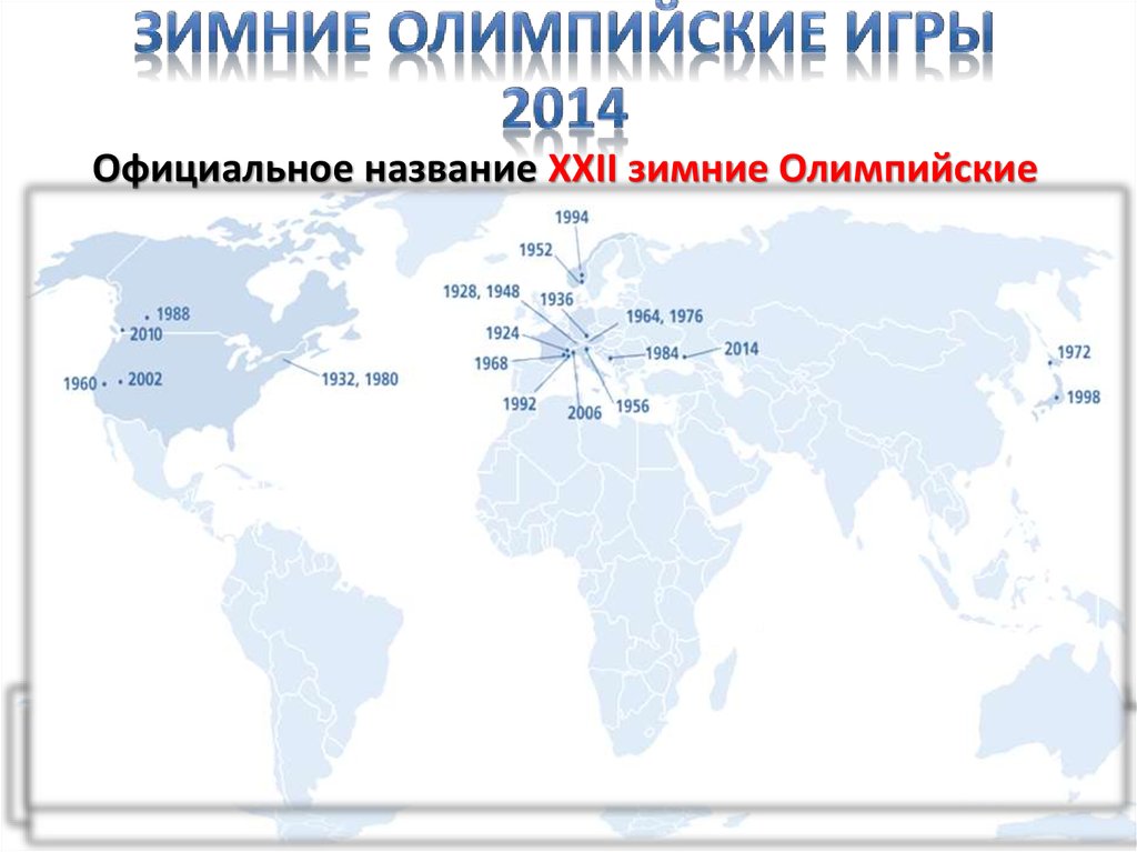 Зимние Олимпийские игры 2014
